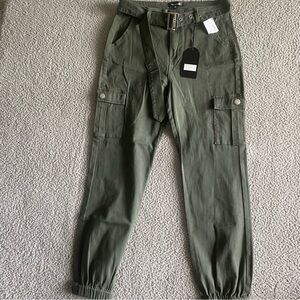 Chocolate USA pants womens size M medium green Brown Cargo joggers Pants